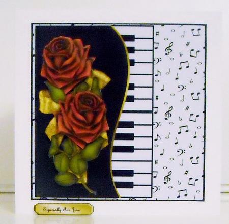 Music & Red Roses Mini Kit by Pam Stubley