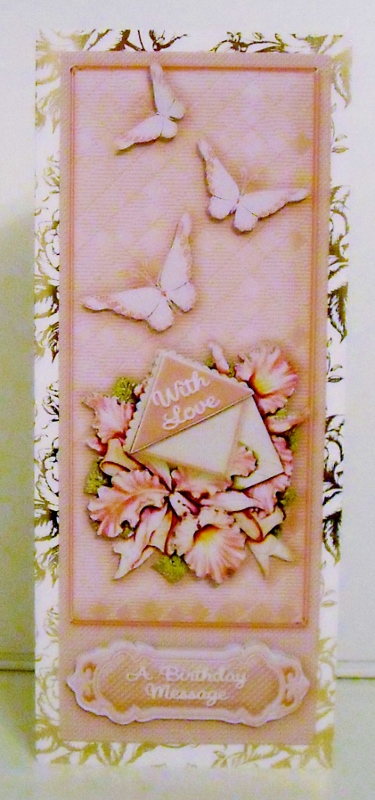 Vintage Orchids and Butterflies Large Dl Decoupage by Pam Stubley