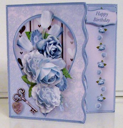 The Blues Bouquet - Wavy Offset Card Mini Kit by Pam Stubley