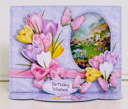 C-thru Easel 3D Card Kit - Crocus Cottage by Pam Stubley