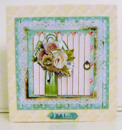 The Garden Gate Card Front Kit by Pam Stubley