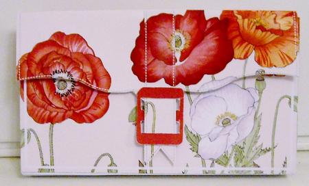 Poppy1 Big Blooms 3D File Purse Mini Kit by Pam Stubley