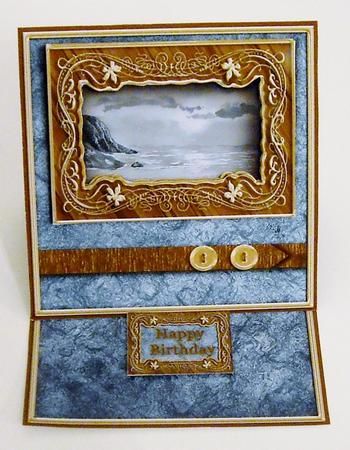 Seascape Framed Art Easel Card Mini Kit by Pam Stubley
