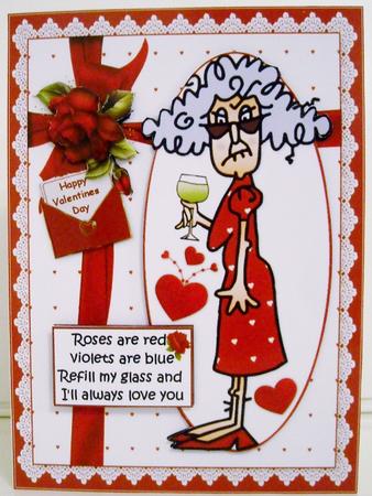 Stella and Her Valentine Glass Quick Card by Pam Stubley