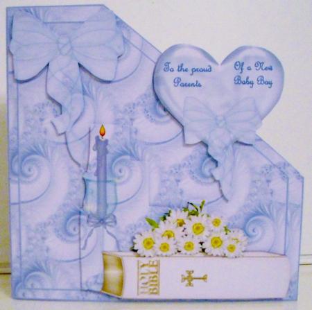Over the Corner Baby Boy/christening by Pam Stubley