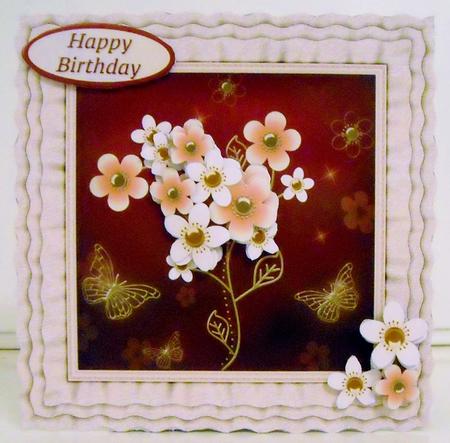 Wire Flowers - Frilly Cushion Card Mini Kit by Pam Stubley