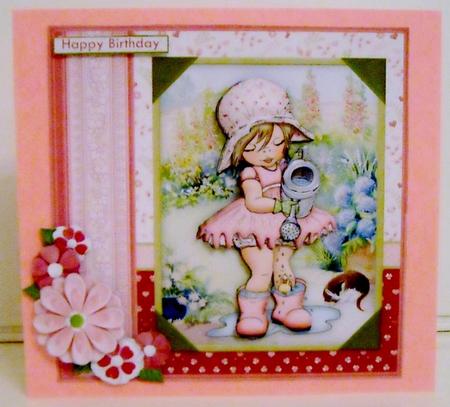 Little Garden Helper 8x8 Decoupage Mini Kit Various Occasion by Pam Stubley