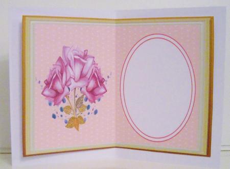 Lovely Apricot Floral Incert, 5 by Pam Stubley