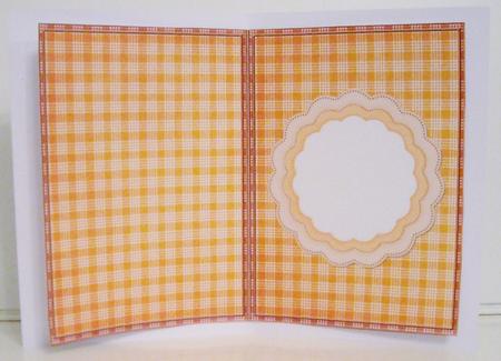 Scallop Circle Sketch - Autumn Checks Insert by Pam Stubley