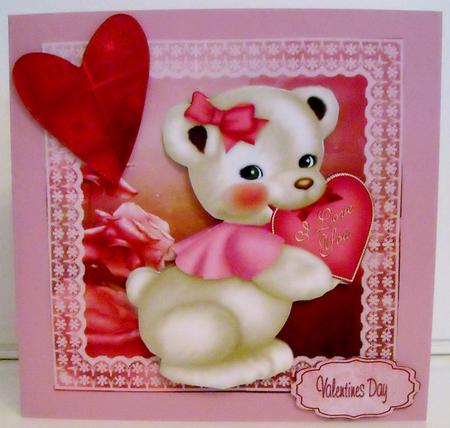 Valentines Day Bear Mini Kit by Pam Stubley