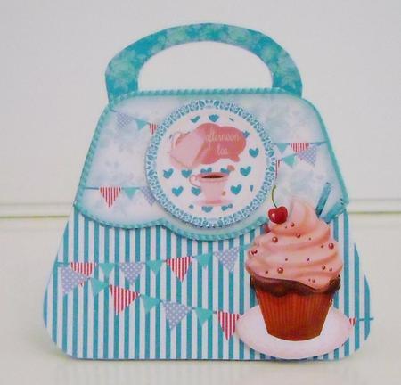 Tea and Cupcake, Vintage Design Handbag Kit by Pam Stubley