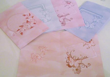 12 x A5 Luxury Butterfly Birthday Inserts by Pam Stubley