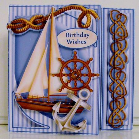 Offset Gatefold Card Kit - Sailing Dreams by Pam Stubley