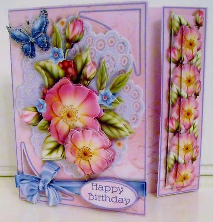 Offset Gatefold Card Kit - Briar Rose by Pam Stubley