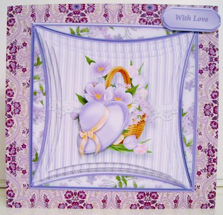 Spring Basket - Curved Frame Card Mini Kit by Pam Stubley