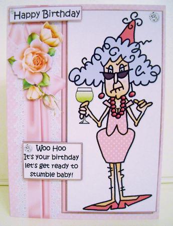 Stella Gets Ready to Stumble Quick Card by Pam Stubley