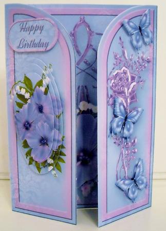 Pastel Posy 5 x 7 Gatefold Mini Kit by Pam Stubley