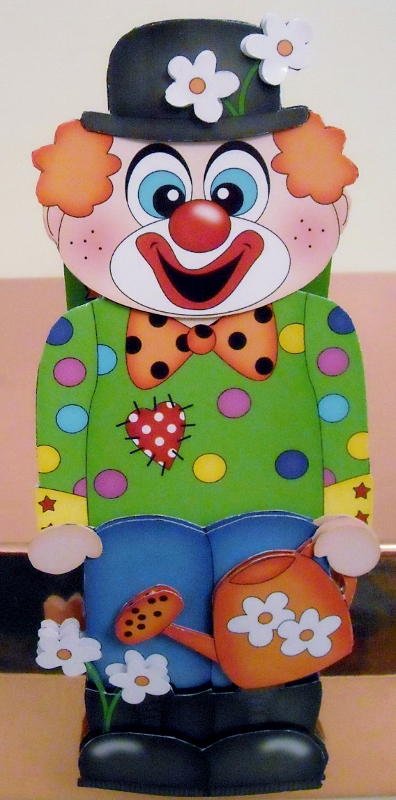 3D on the Shelf Card Kit - Jojo the Clown by Pam Stubley