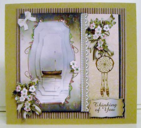 Dream Cathcher Pyramid Card Front Mini Kit by Pam Stubley
