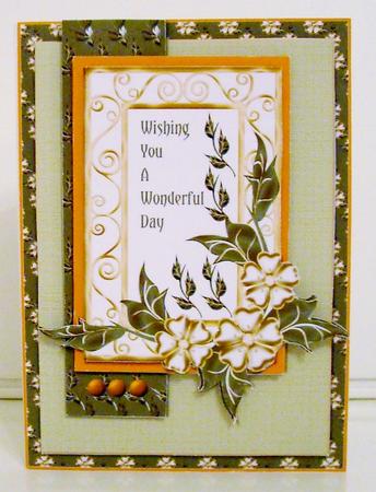Layered Rectangles Sketch Card - Wonderful Day by Pam Stubley