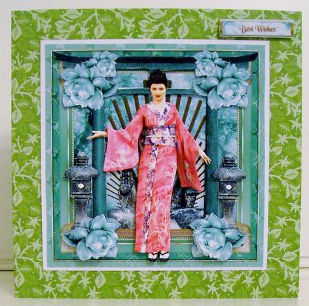 Oriental Kimono Lady Mini Kit by Pam Stubley