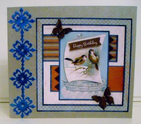 Sailing Winter Birds Masculine Male Birthday Retirement by Pam Stubley