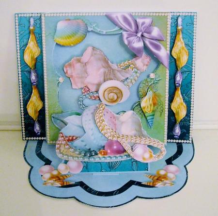 Shadow Box Easel Card Kits - Jewels of the Sea by Pam Stubley