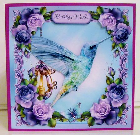 Hummingbird (watercolour) Mini Card Kit by Pam Stubley
