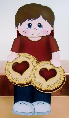 3D on the Shelf Card Kit - Little Jammy Dodger Boy Guy by Pam Stubley