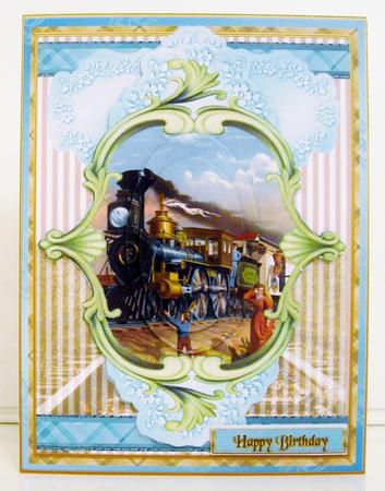 Train Male Card by Pam Stubley