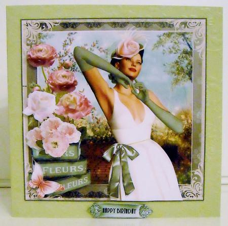 A Beautiful Garden Walk Card Front Kit by Pam Stubley