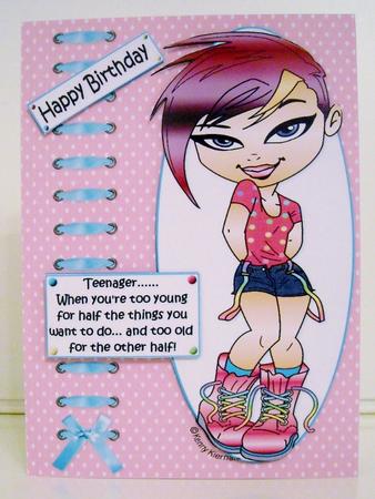 The Teen Diva - on Being a Teenager Quick Card by Pam Stubley
