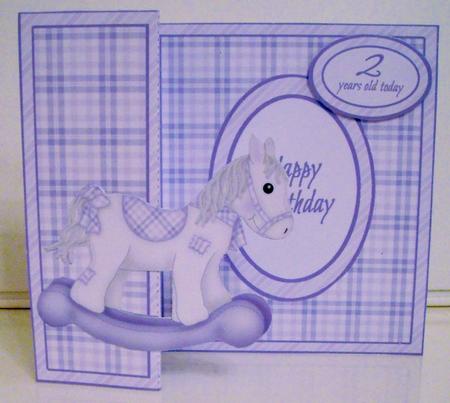 Fb Blue Rocking Horse by Pam Stubley