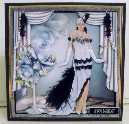 Stunning Flapper Lady No 22 Mini Kit by Pam Stubley