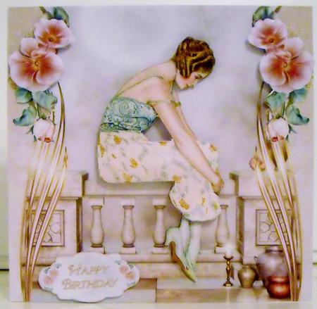 1920's Flapper Lady Contemplation Mini Kit by Pam Stubley