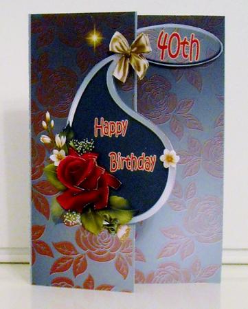 Mini Kit - Over the Edge Velvet Roses- Happy Birthday #3 by Pam Stubley