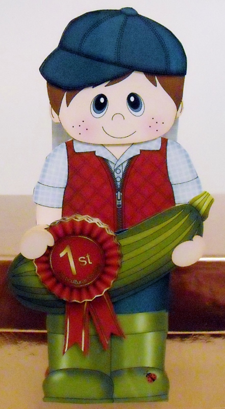 3D on the Shelf Card Kit - Village Show Marrow Prize Fabian by Pam Stubley