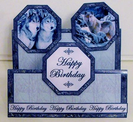 Double Tent Cards- Wolves by Pam Stubley