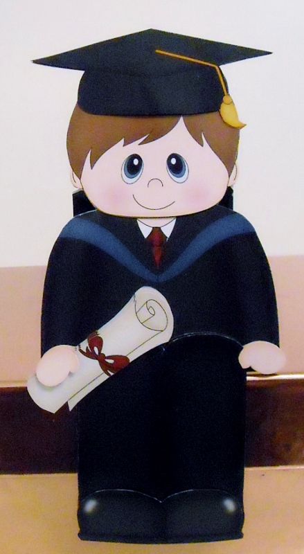 3D on the Shelf Card Kit - Little Graduate Jarrod by Pam Stubley