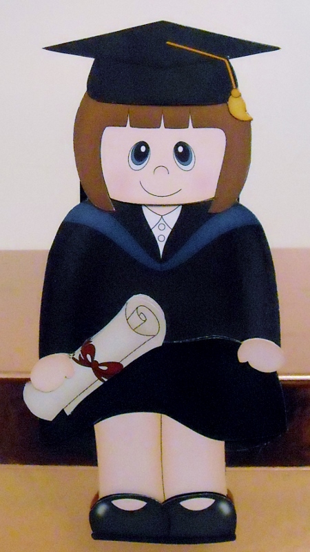 3D on the Shelf Card Kit - Little Graduate Caryn by Pam Stubley