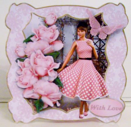Pretty in Pink - Shaped Card Mini Kit by Pam Stubley