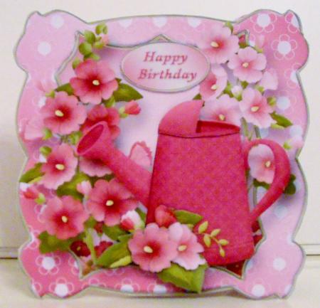 Among the Hollyhocks - Shaped Card Mini Kit by Pam Stubley