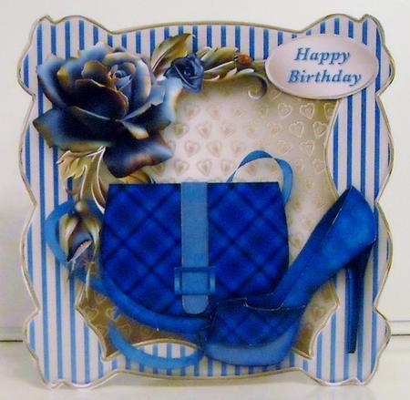 Blue Suede Shoes - Shaped Card Mini Kit by Pam Stubley