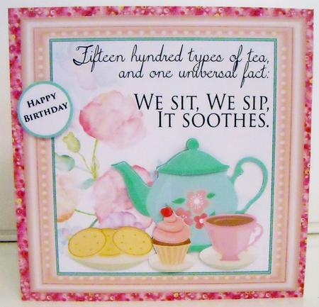 A Spot of Tea Birthday Mini Card Kit by Pam Stubley