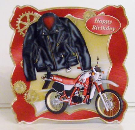 Biker - Shaped Card Mini Kit by Pam Stubley