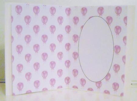 Baby Girl Balloons Insert by Pam Stubley