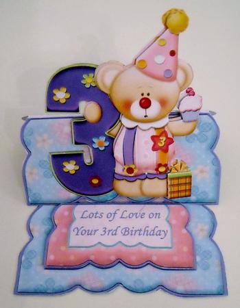 Age 3 Girl Clown Over the Edge Easel Kit by Pam Stubley