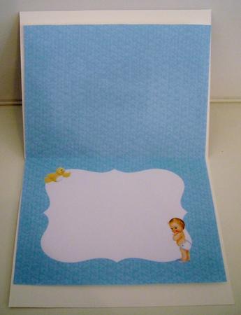 New Baby Boy Card Insert by Pam Stubley