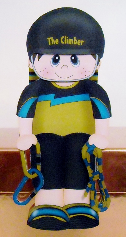 3D on the Shelf Card Kit - Little Rock Climber Tyler by Pam Stubley
