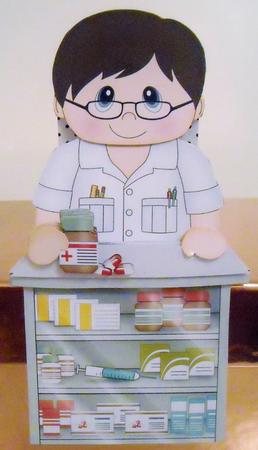 3D on the Shelf Card Kit - Little Pharmacist Denver by Pam Stubley